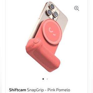 Shiftcam Pink Smartphone Grip Stand Magnetic Tripod Shutter control